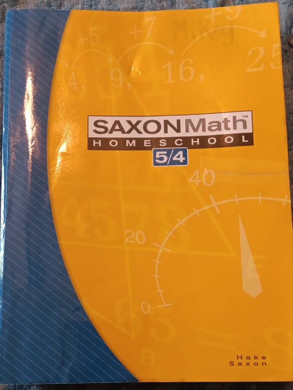 Saxon Math Homeschool 5/4 Student Workbook - Yellow and Blue